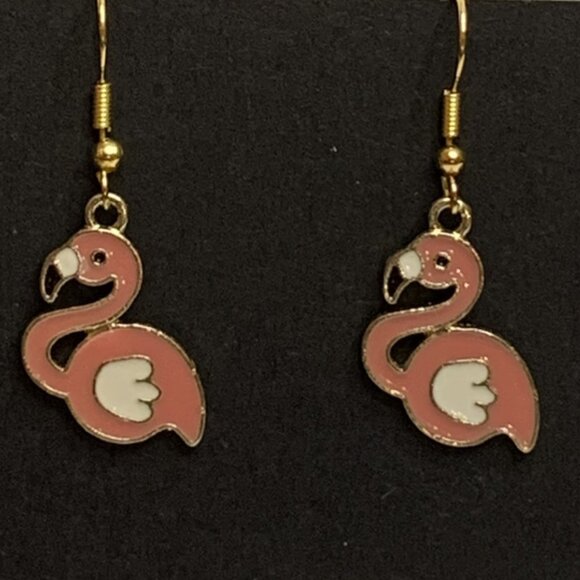 Flamingo Earring, Flamingo Jewelry, Florida Earring, Gift Idea, Silly Animal - Picture 4 of 9